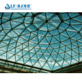 Fast Installation Light Steel Space Frame Glass Geodesic Dome Structure